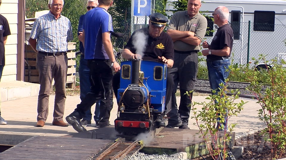 Führerstandsmitfahrt auf der Gartenbahn 5 Zoll und 7 ¼ Zoll Eisenbahn beim Dampfbahn Club Taunus