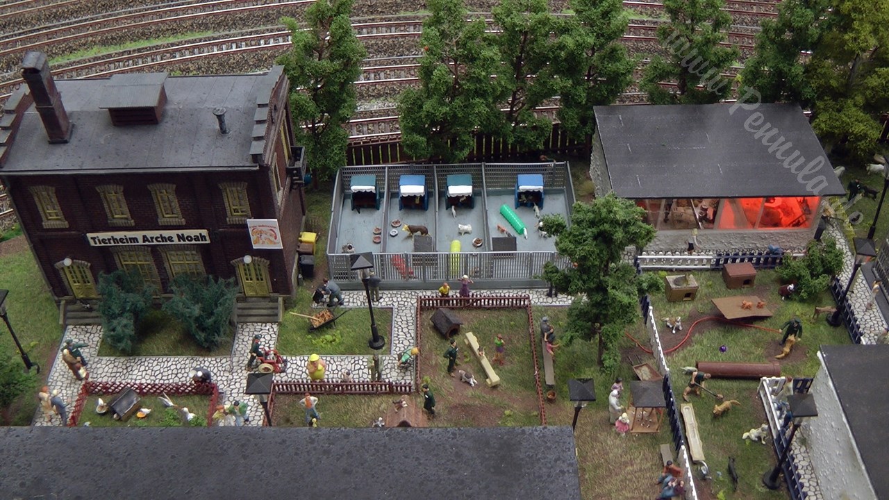 Hamburger Modellbahn im Miniatur Wunderland mit Bahnhof Dammtor und Hauptbahnhof