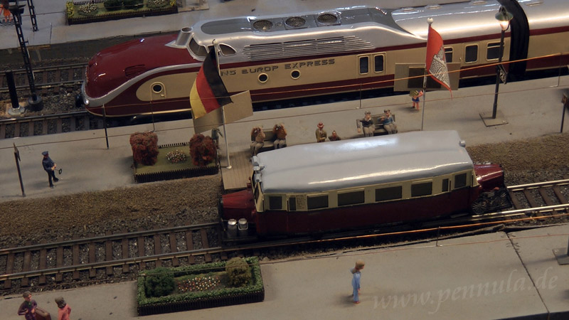 Die große Modellbahn in Spur 1 im Hamburg Museum vom Modelleisenbahn Hamburg e.V.