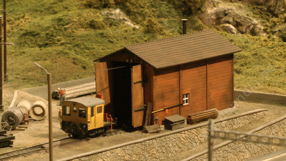 Die wunderschöne Modellbahn Chemins de fer du Kaeserberg in Spur H0 und Spur H0m