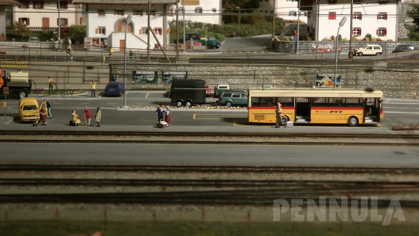 Die wunderschöne Modellbahn Chemins de fer du Kaeserberg in Spur H0 und Spur H0m