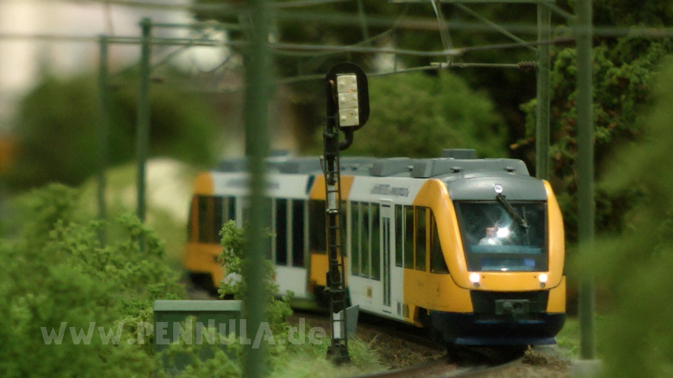 Modelleisenbahn in Spur H0 vom Modell-Eisenbahn-Club M-TRAK Baan