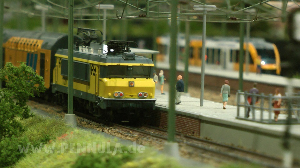 Modelleisenbahn in Spur H0 vom Modell-Eisenbahn-Club M-TRAK Baan