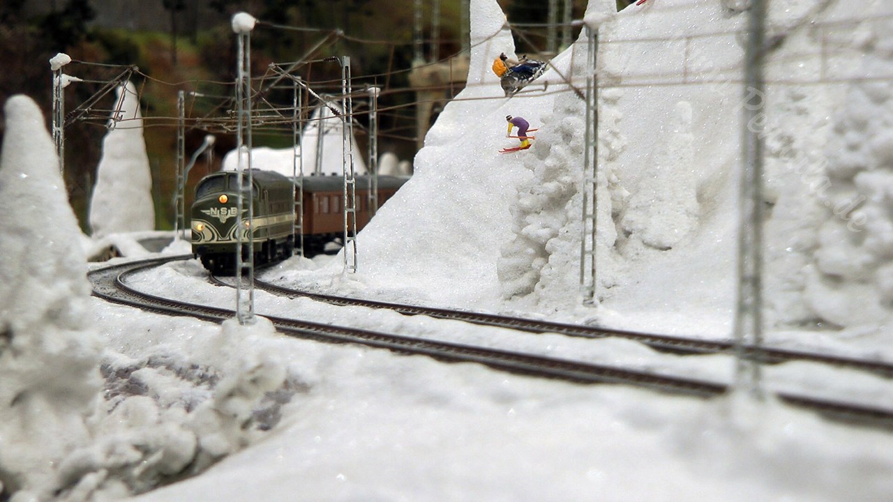 Schweden Modellbahn mit Bahnhof Kiruna im Miniatur Wunderland