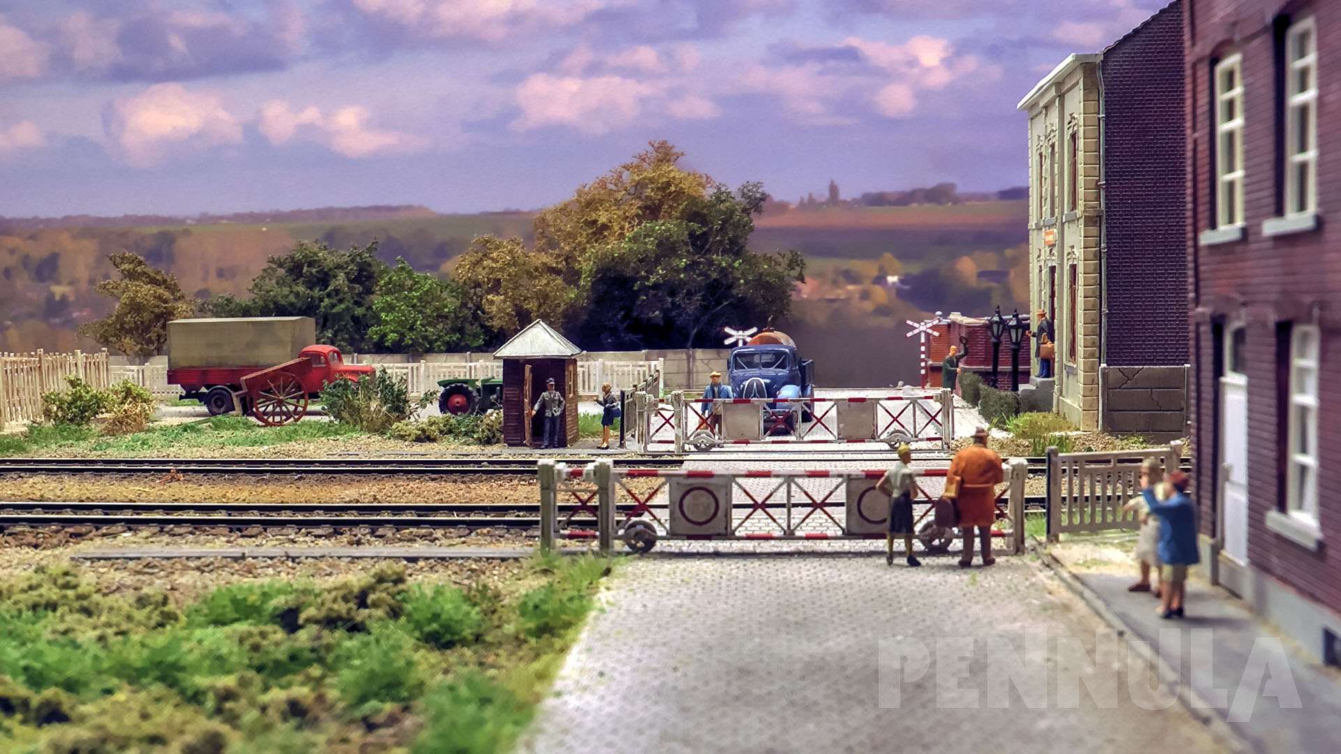 Modelleisenbahn H0 Digital - Anlage Braives mit Dampfloks vom Modelspoorclub Het Spoor aus Belgien