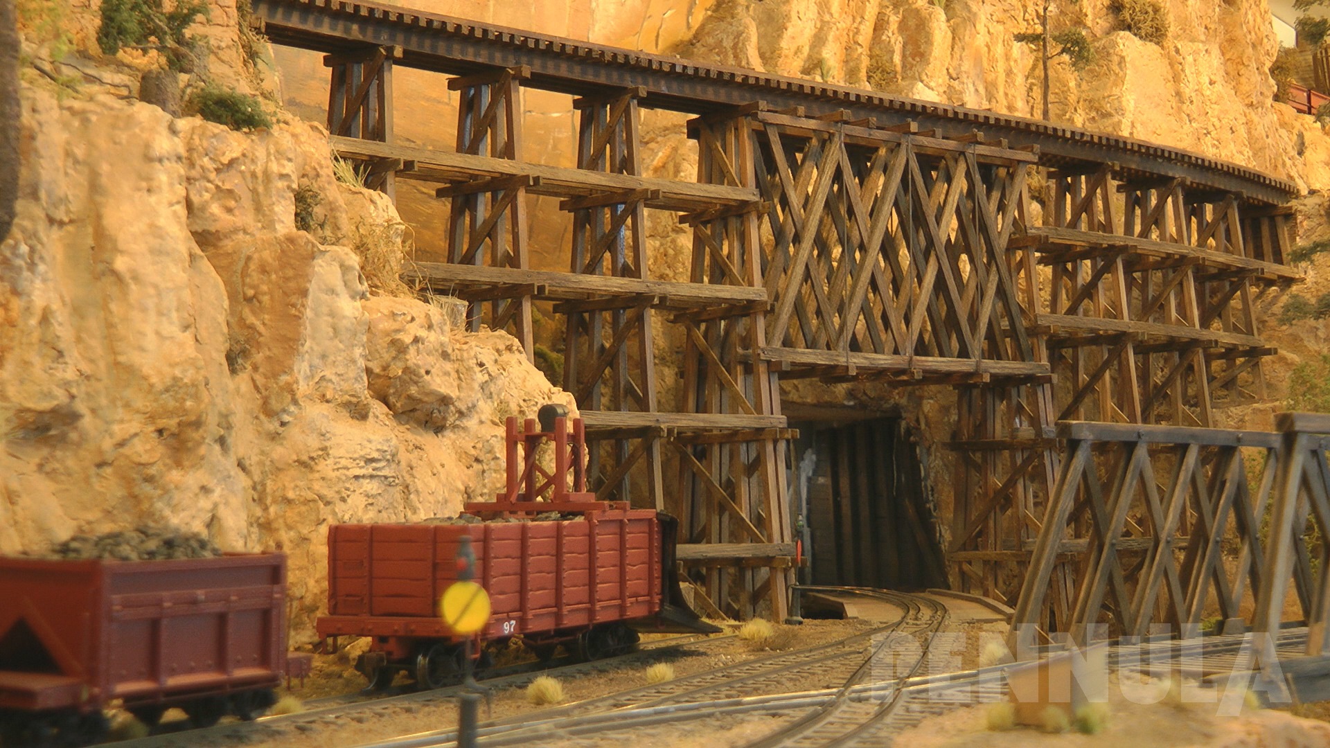 Goldrausch in den USA: Eine Modelleisenbahn der Denver & Rio Grande Western Railroad in Spur Null