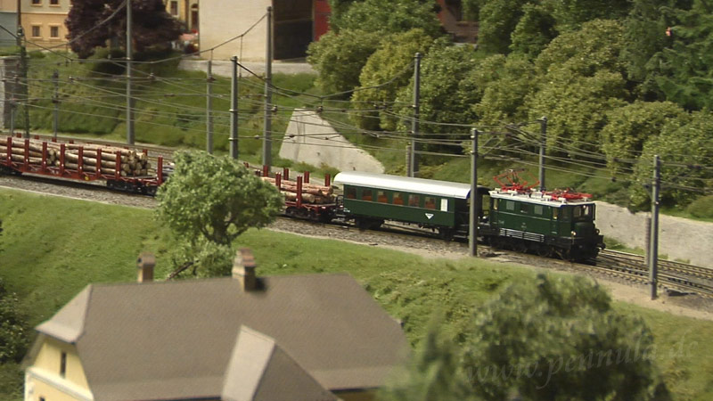 Modelleisenbahn Dürnstein in der Wachau bei der Modellbahnwelt Odenwald