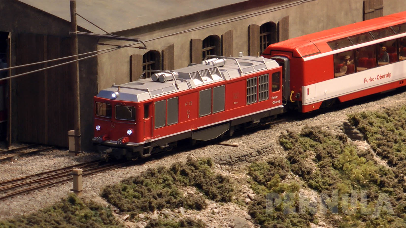Modelleisenbahn Furka-Oberalp-Bahn (Matterhorn-Gotthard-Bahn) - Eine BEMO H0m Schmalspur-Anlage