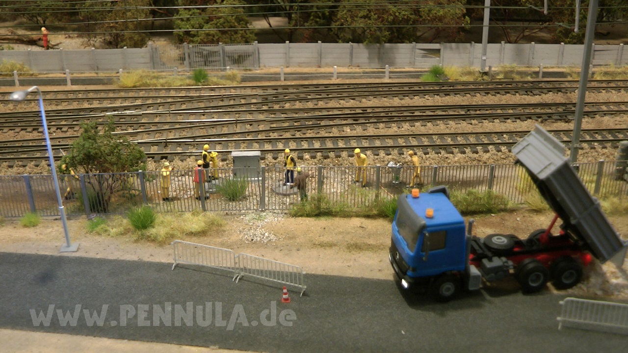 Spur H0 Anlage vom Hauptbahnhof Hasselt von Ivo Schraepen - Lahnsteiner Modellbahntage