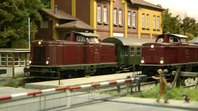Modelleisenbahn in Spur 0 vom Spur-O-Team Ruhr-Lenne als Modulanlage