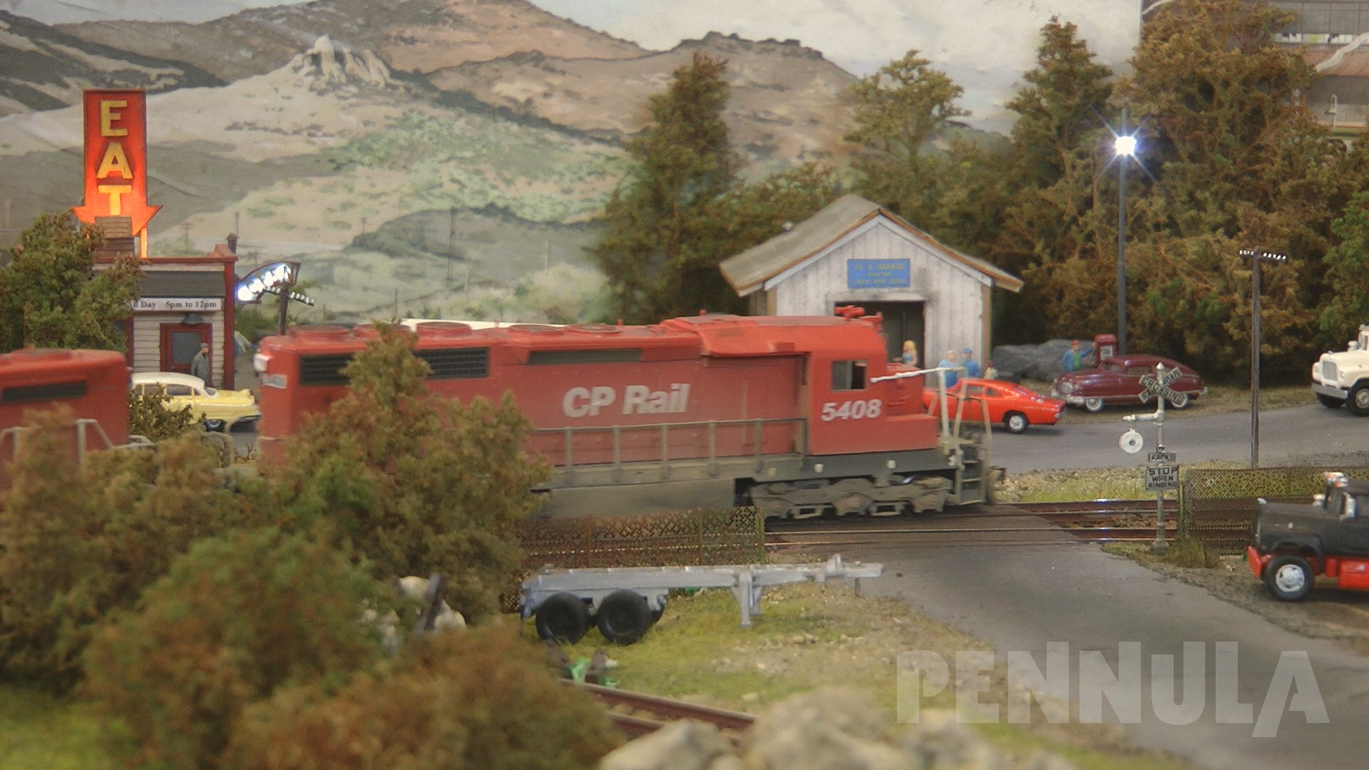 Selten so etwas Schönes gesehen: Eine wunderschöne Spur TT Modelleisenbahn Modulanlage von Kanada