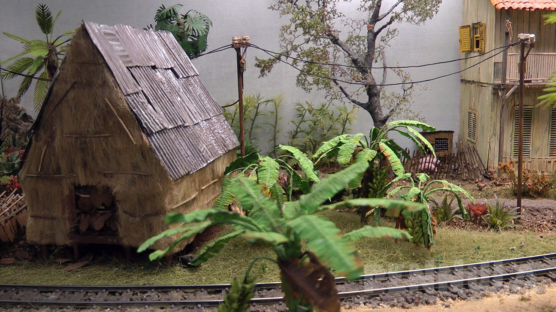 Spur 0 Modellbahn Diorama Cubana von Samuel de Zutter und Valentijn van der Haegen