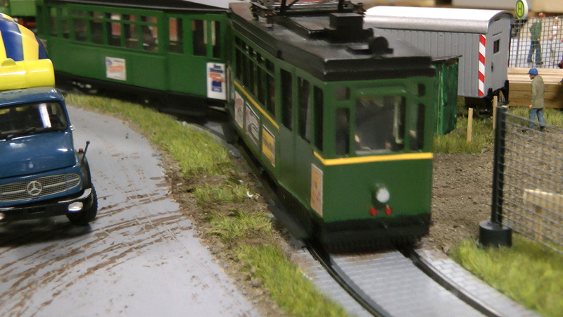 Straßenbahn Modellbahn von Weigel Modellbau bei den Busecker Spur 0 Tagen