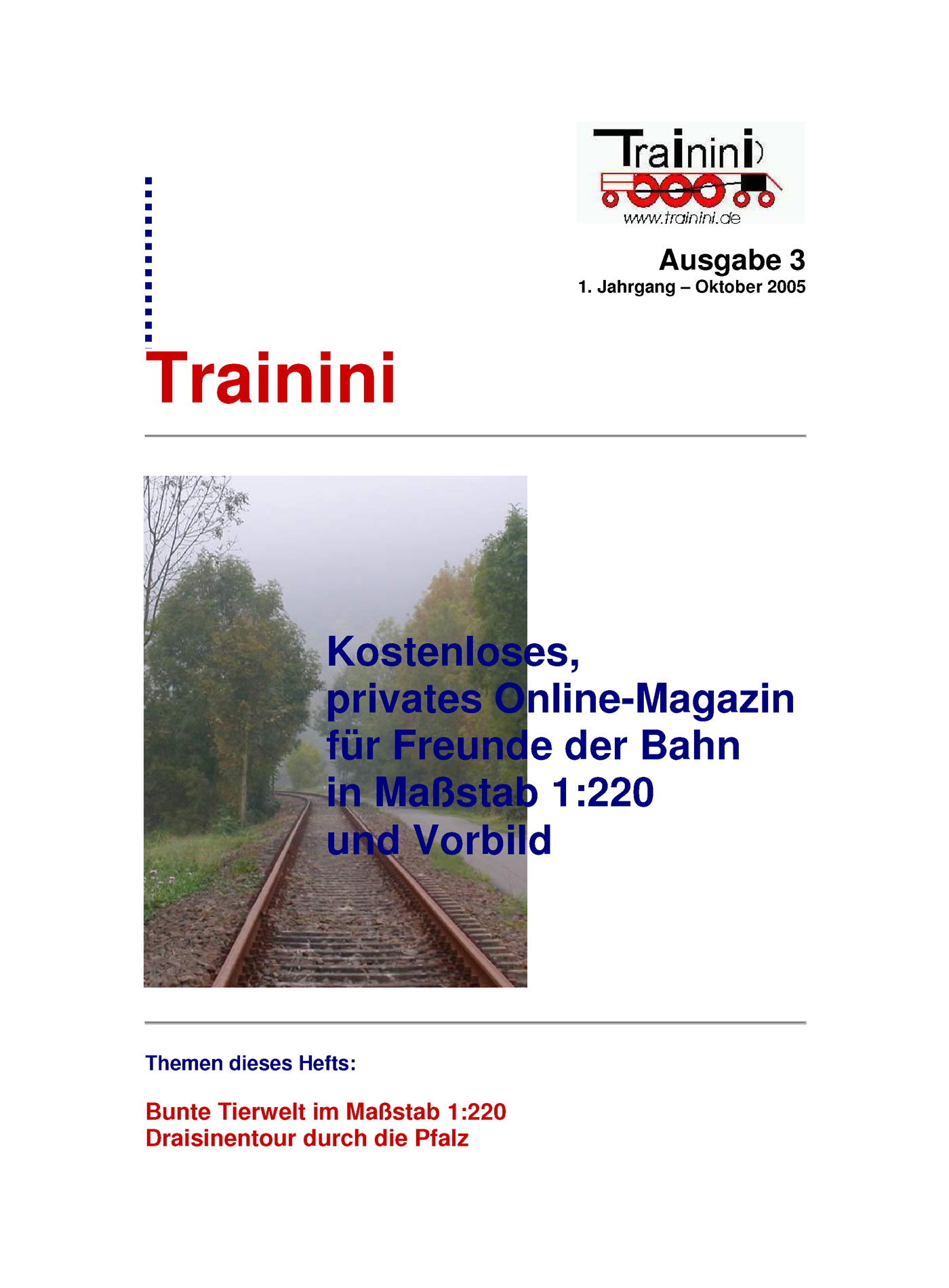 Trainini Ausgabe Oktober 2005