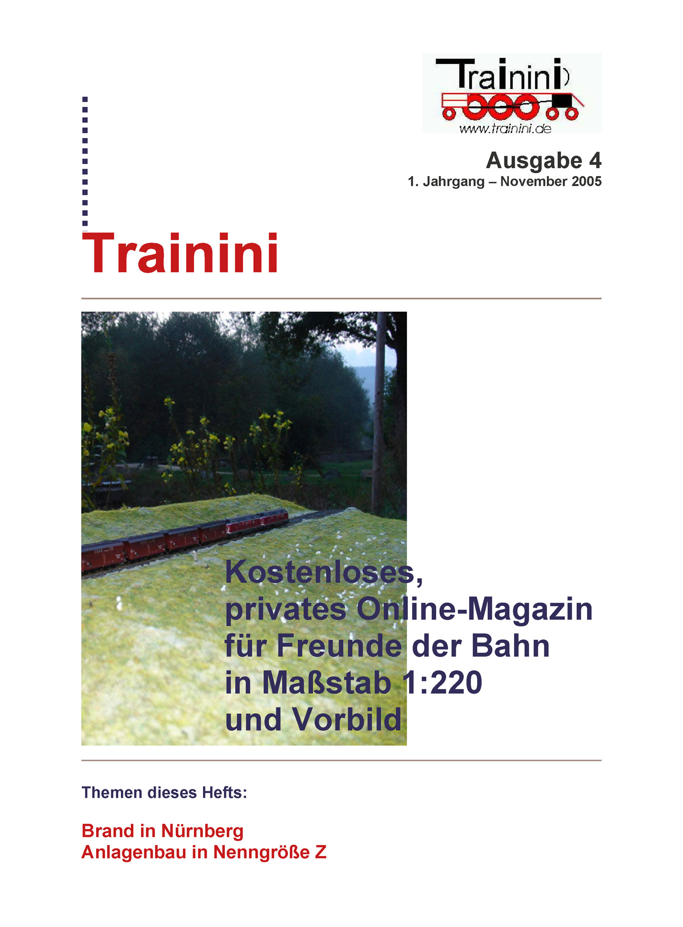 Trainini Ausgabe November 2005