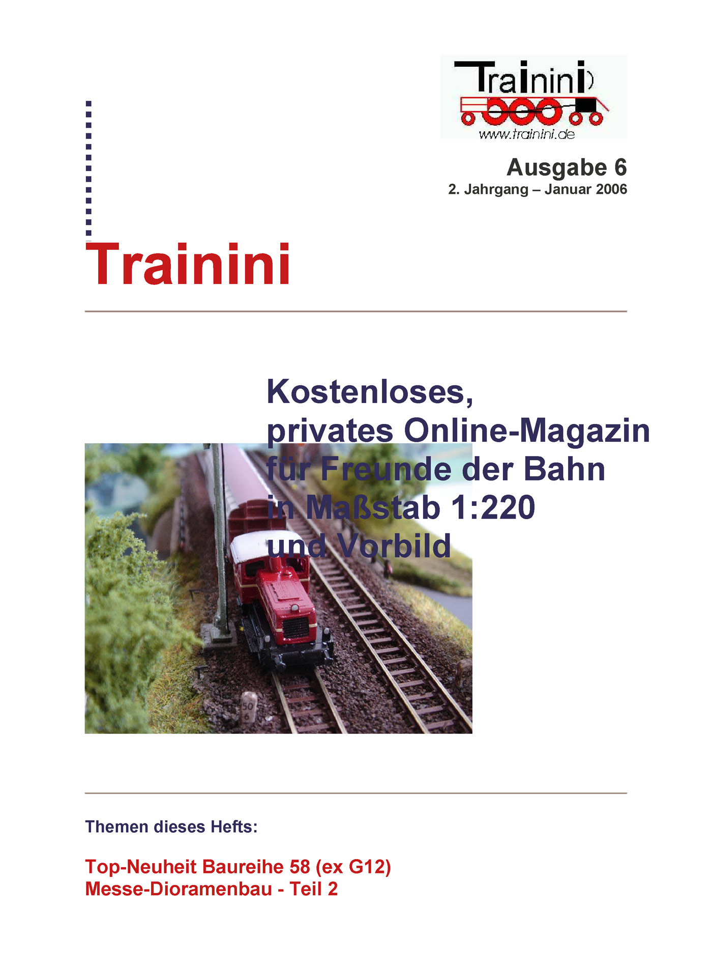Trainini Ausgabe Januar 2006