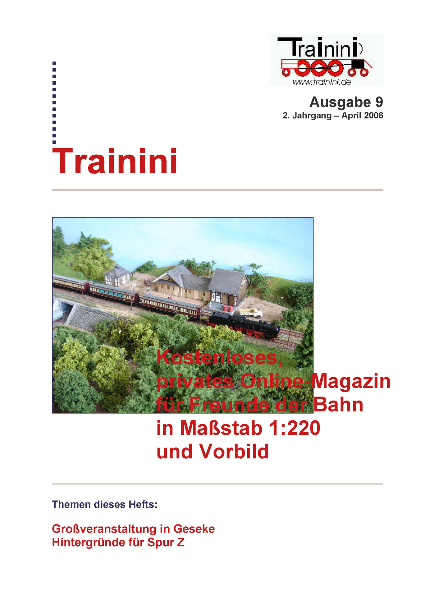 Trainini Ausgabe April 2006