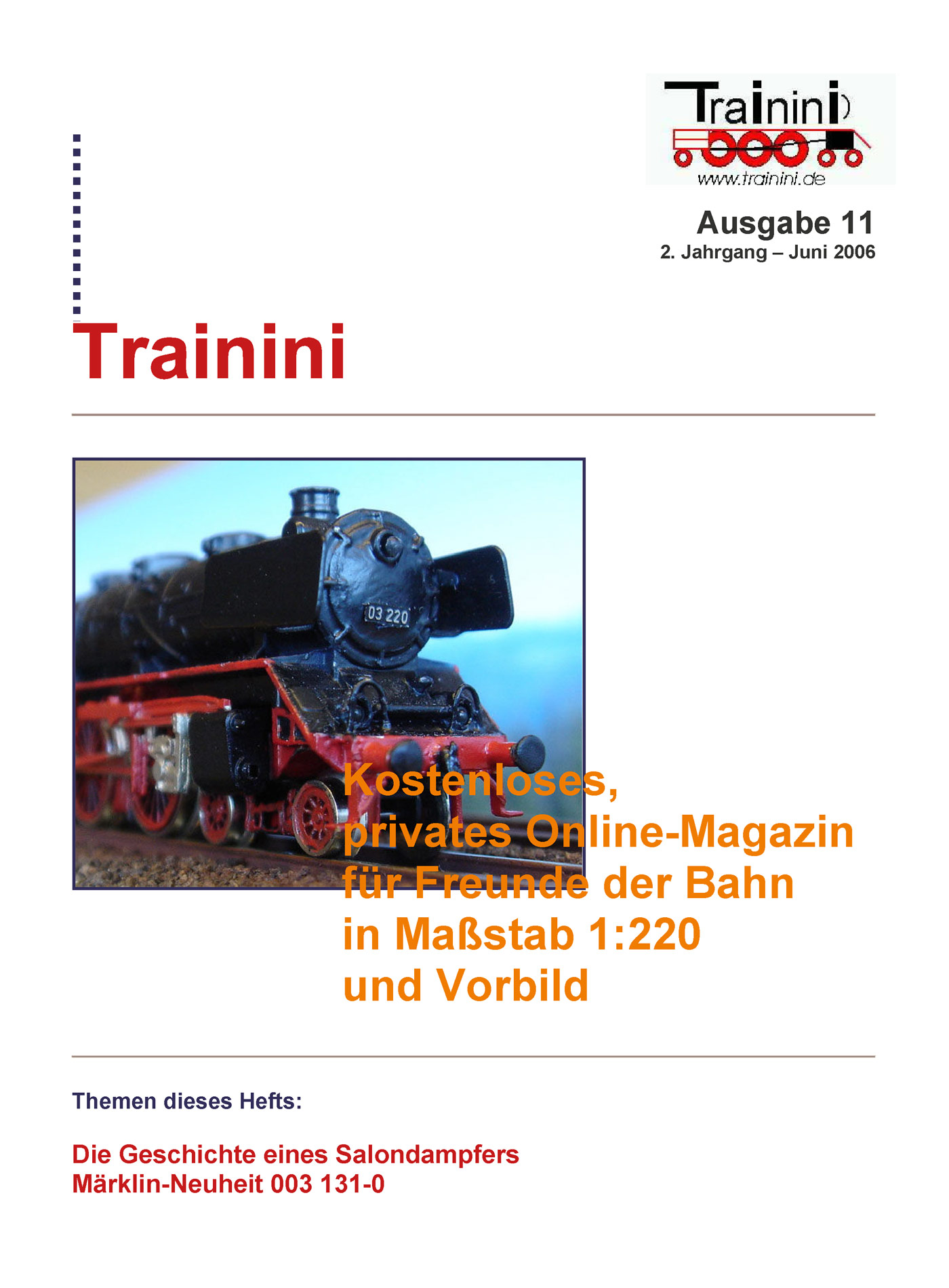 Trainini Ausgabe Juni 2006