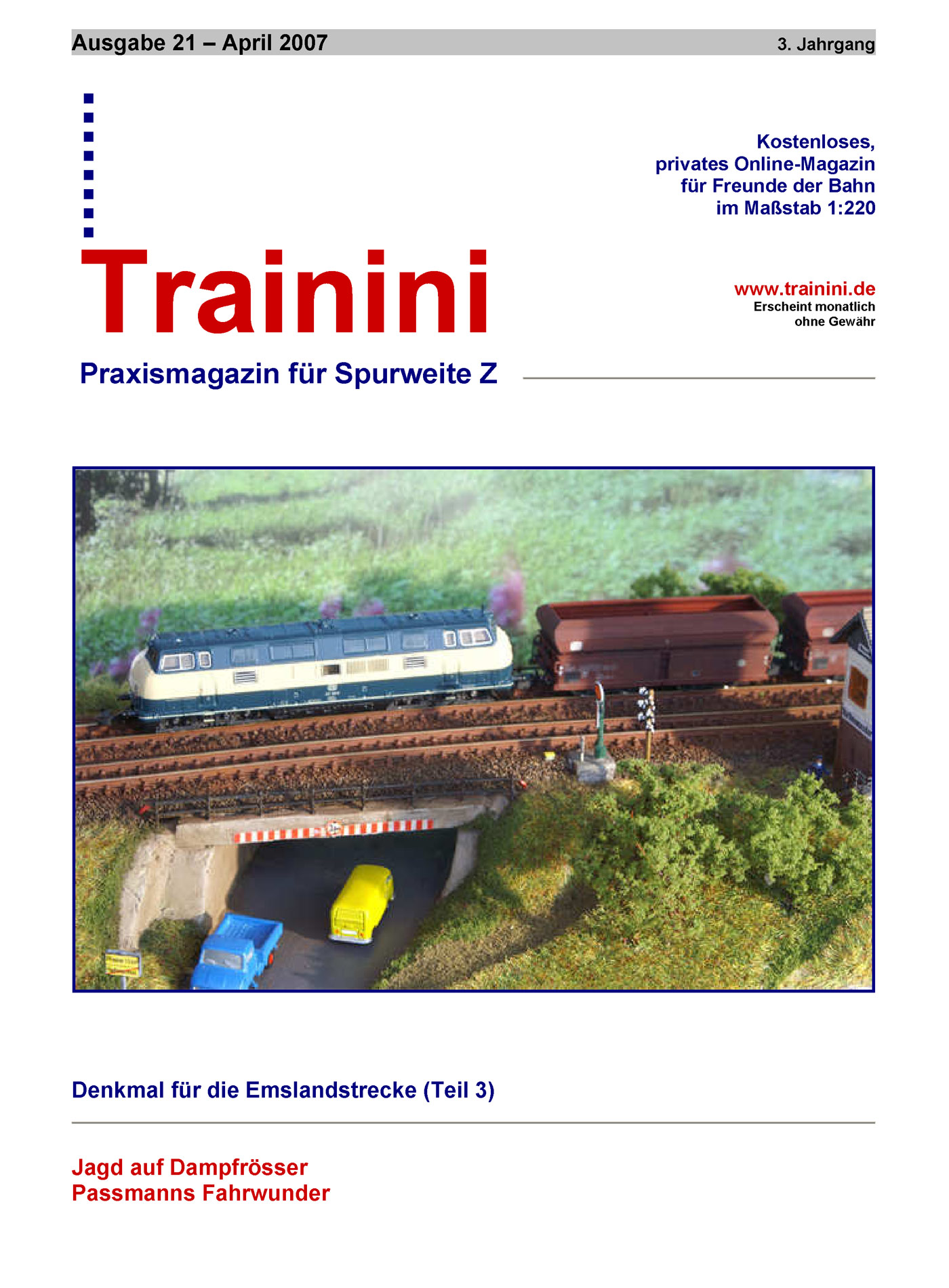 Trainini Ausgabe April 2007