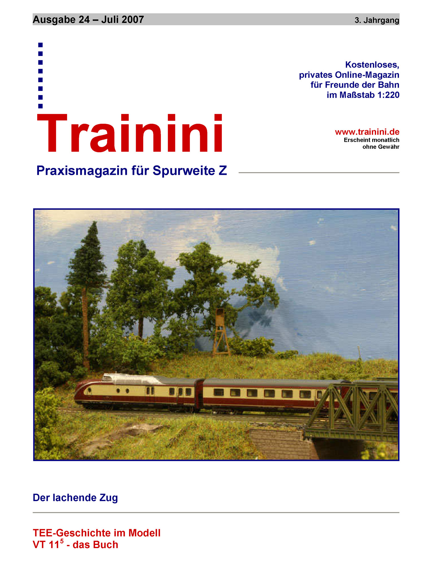 Trainini Ausgabe Juli 2007