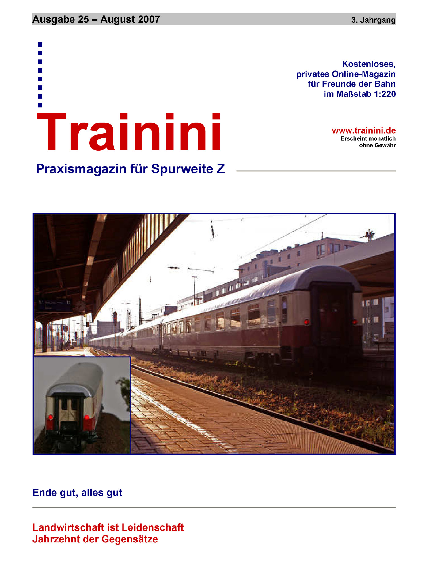 Trainini Ausgabe August 2007