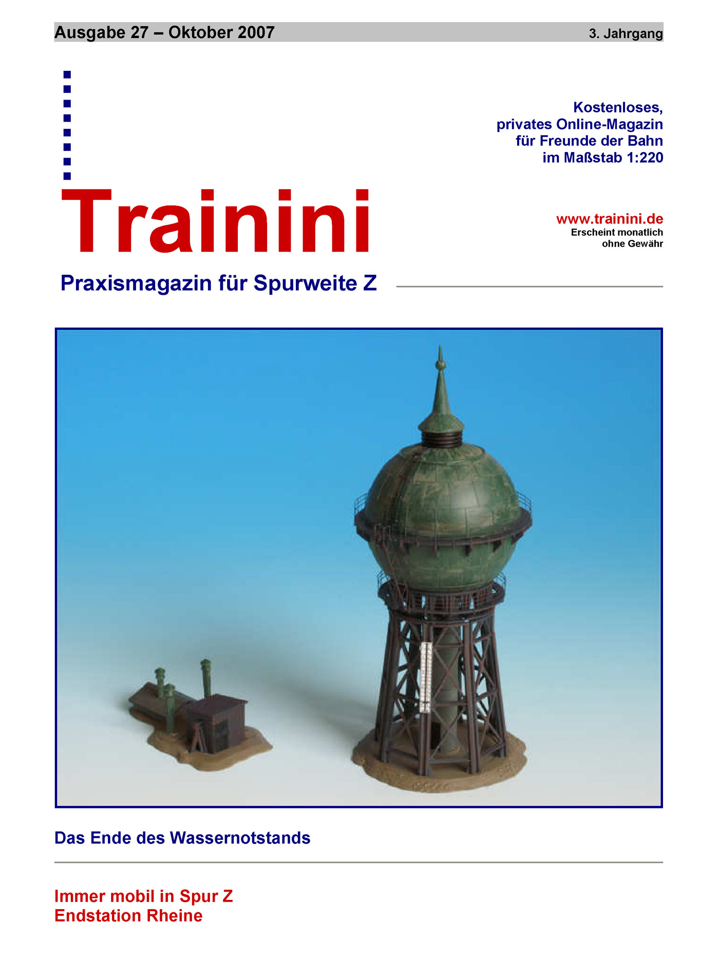Trainini Ausgabe Oktober 2007