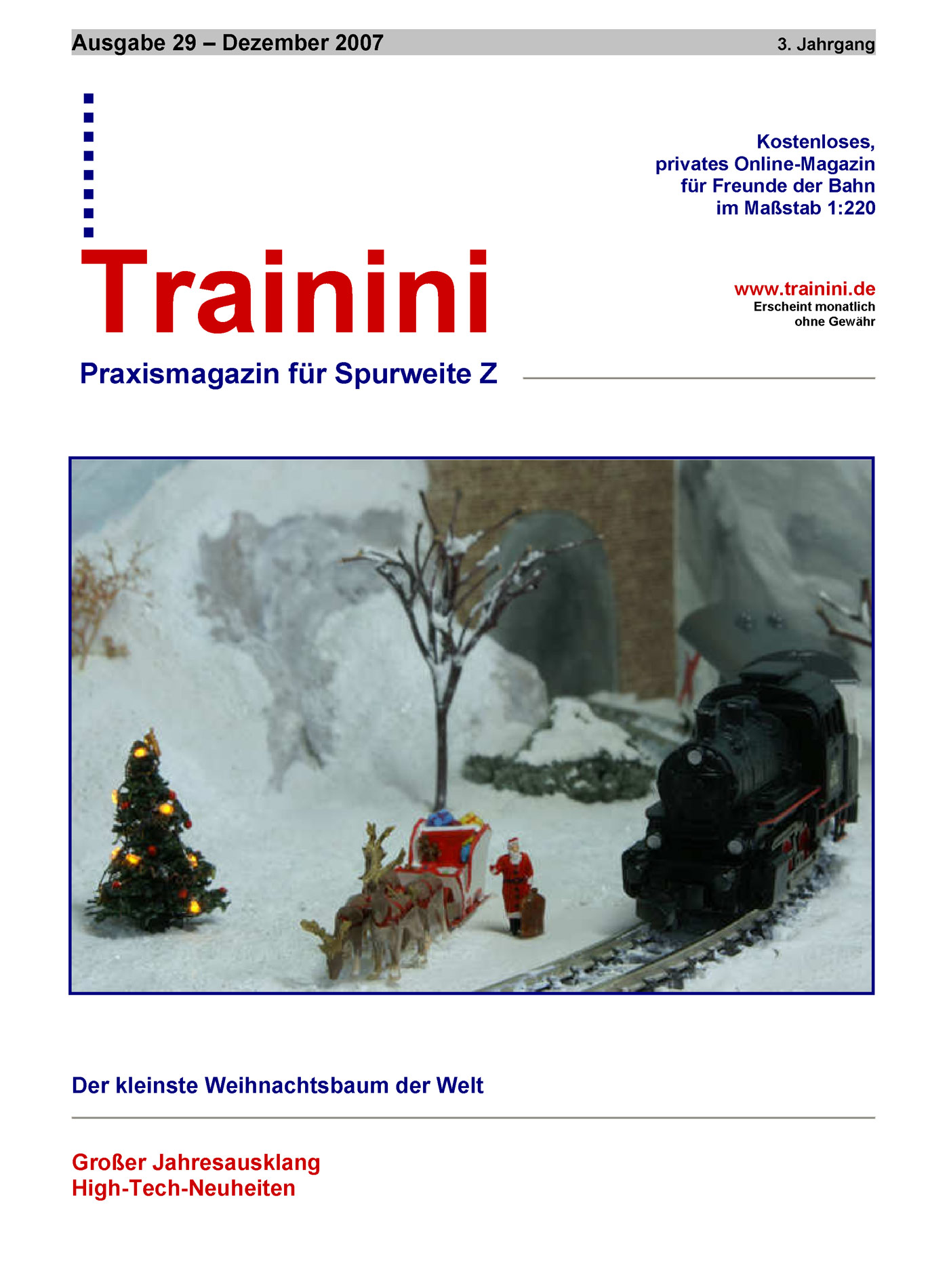 Trainini Ausgabe Dezember 2007