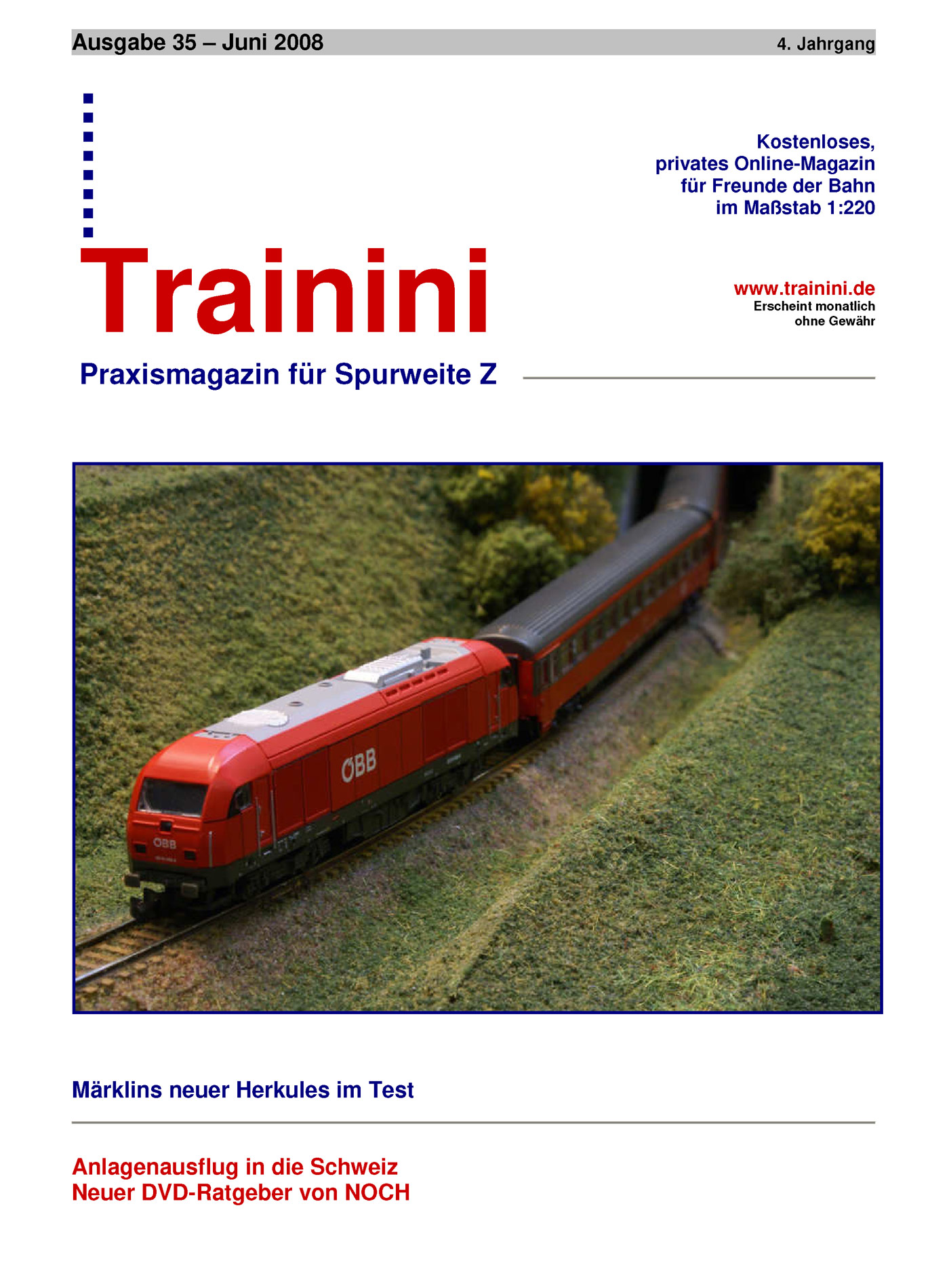 Trainini Ausgabe Juni 2008