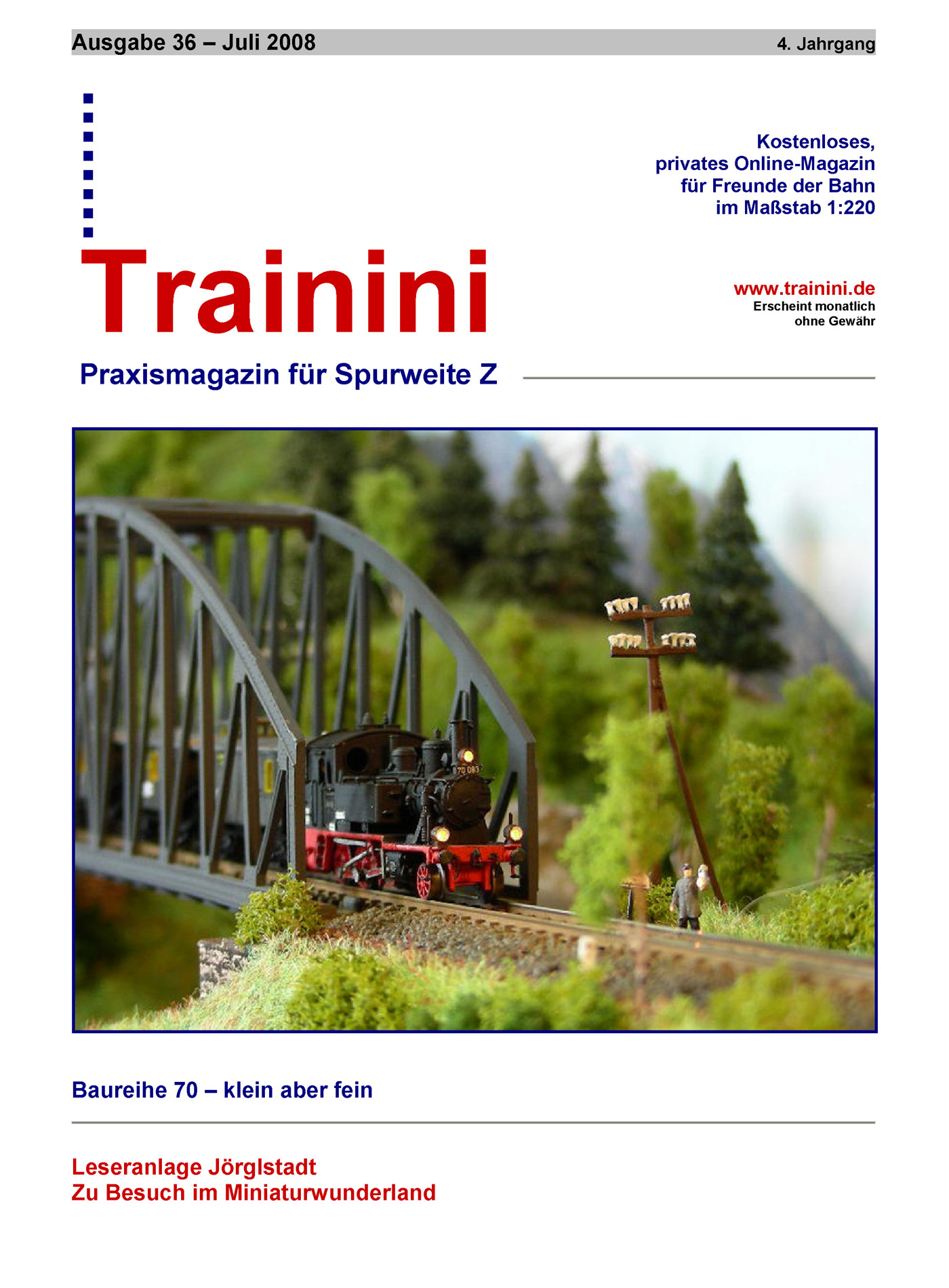 Trainini Ausgabe Juli 2008