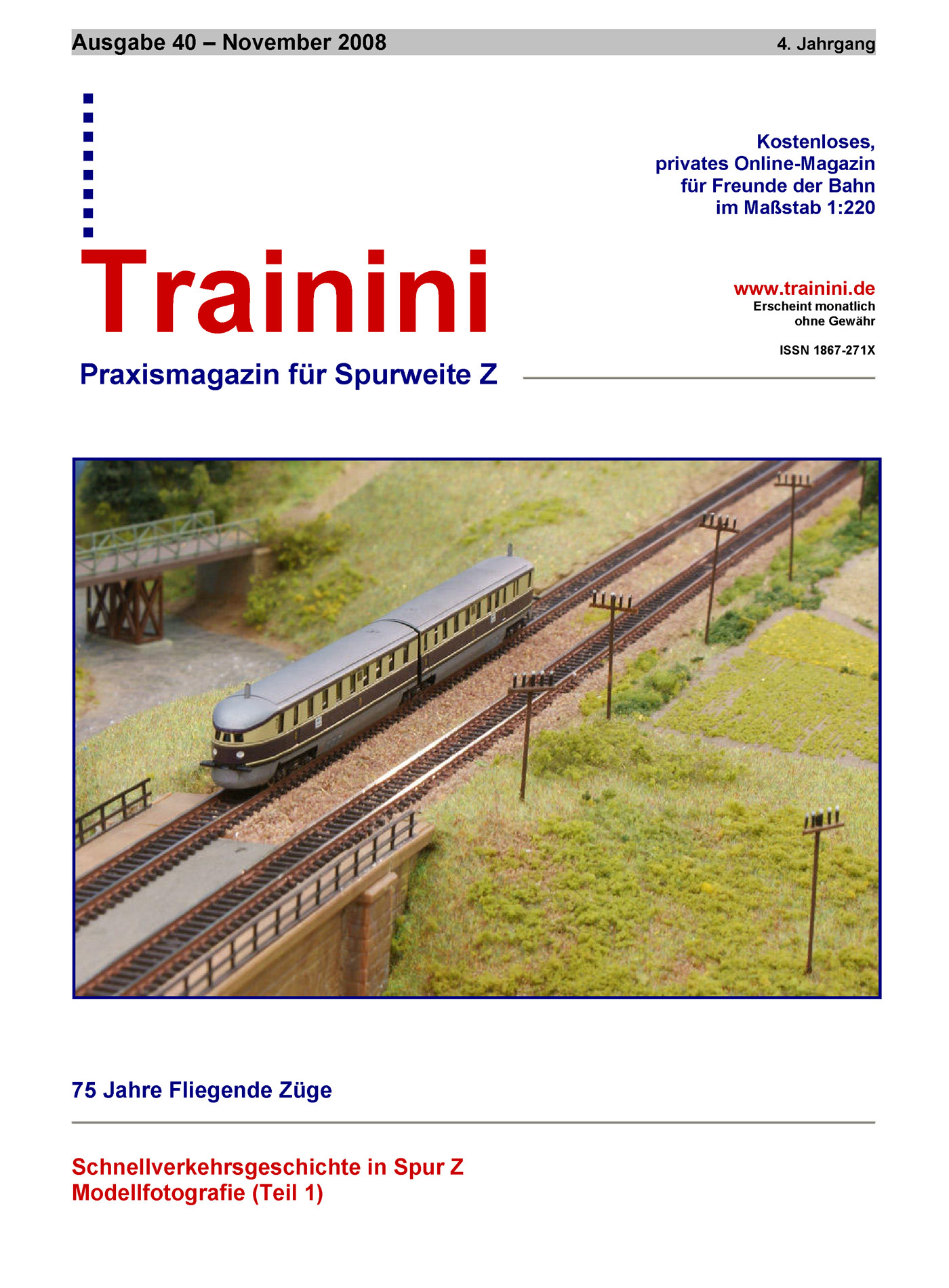 Trainini Ausgabe November 2008