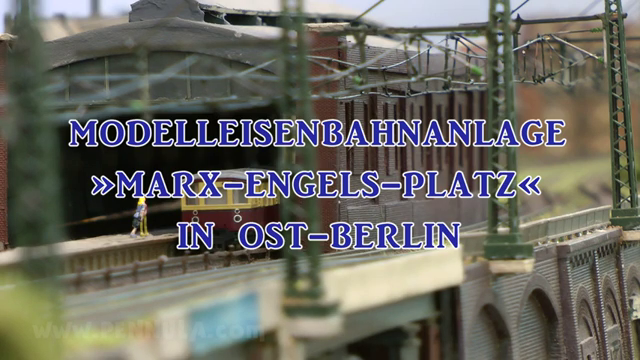 Der Sozialismus lebt! Berlin Bahnhof Marx Engels Platz als DDR Modellbahn auf der Intermodellbau