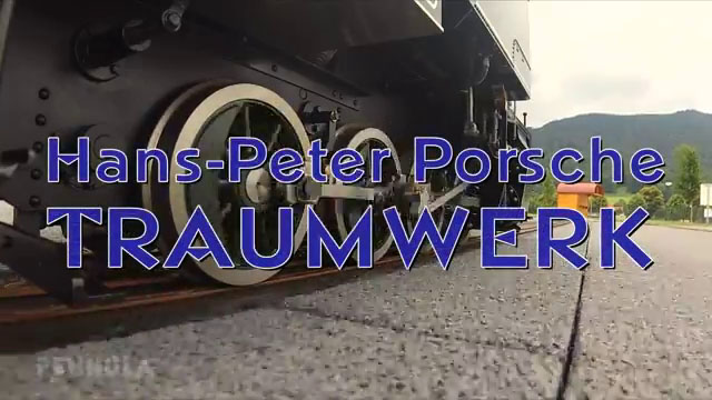 Dampflokfahrt mit Gleiskamera bzw. Lokkamera aus der Froschperspektive im Traumwerk Porsche