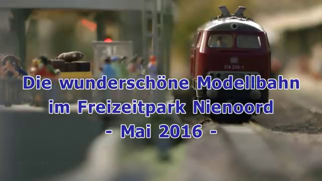 Die wunderschöne Modelleisenbahn vom Landgoed Nienoord in Spur H0 mit DC Car und Autoscooter