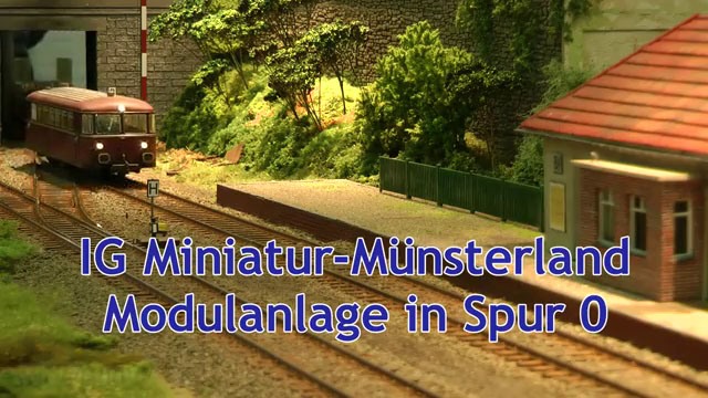 Die wunderschöne Modulanlage in Spur 0 vom Eisenbahn Club Miniatur Münsterland
