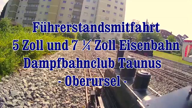 Echtdampf Gartenbahn Führerstandsmitfahrt beim Dampfbahn Club Taunus