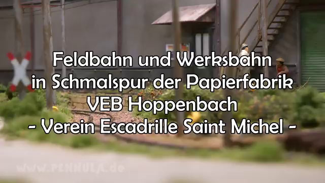 Feldbahn und DDR Werksbahn in Schmalspur der Papierfabrik VEB Hoppenbach