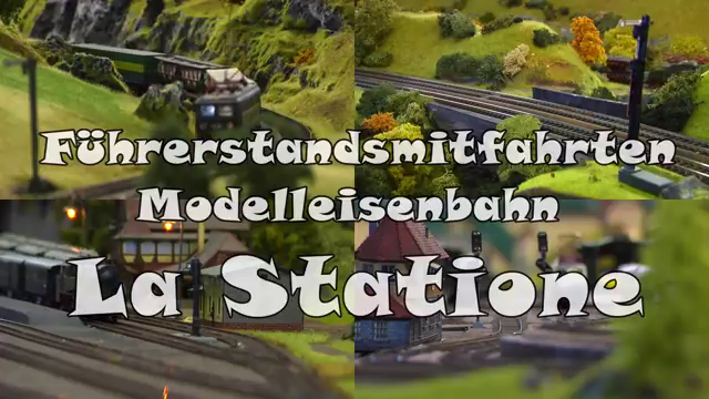 Führerstandsmitfahrt und Lokführer spielen auf der Modelleisenbahn La Statione in Spur H0