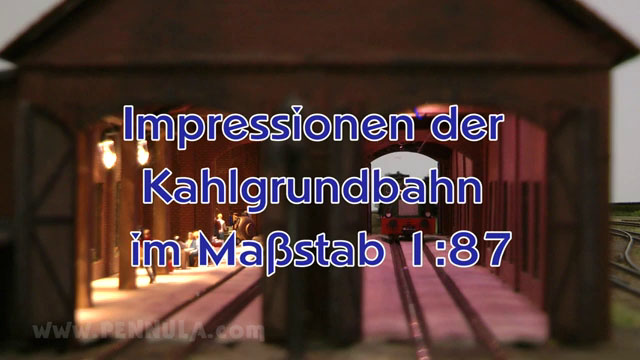 Impressionen der Kahlgrundbahn mit dem BREKINA Triebwagen im Maßstab 1:87