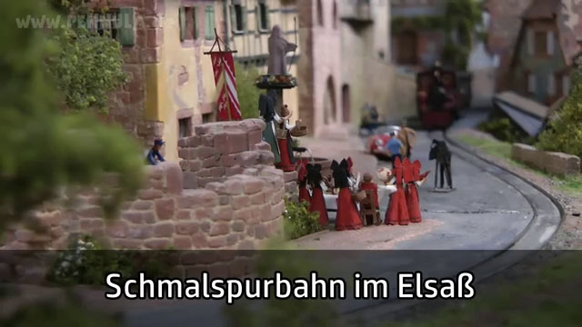 Modelleisenbahn der Schmalspurbahn im Elsaß von Patrice Hamm - Lahnsteiner Modellbahntage