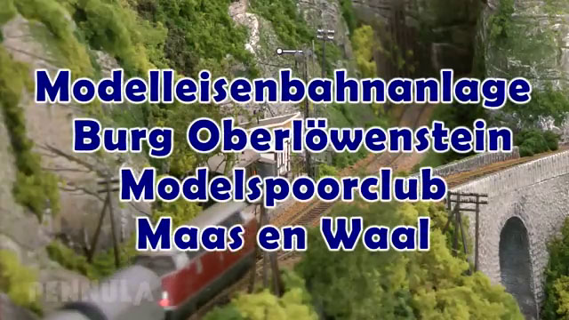 Modelleisenbahn Diorama „Burg Oberlöwenstein“ vom Modelspoorclub Maas en Waal in Spur N