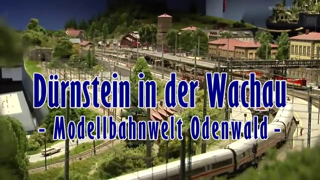Modelleisenbahn Dürnstein in der Wachau bei der Modellbahnwelt Odenwald