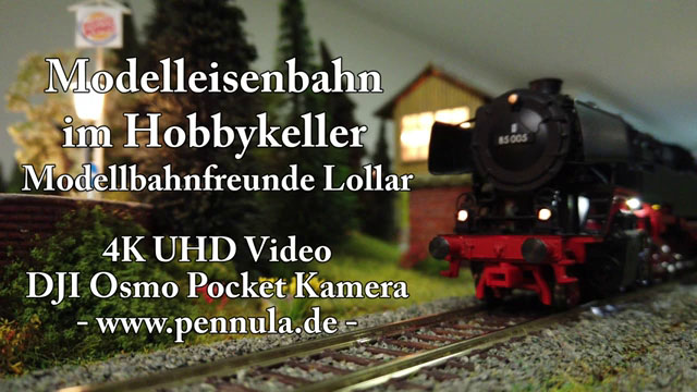 Modelleisenbahn im Hobbykeller: Modellbahnfreunde Lollar und die DJI Osmo Pocket Kamera im Modellbau