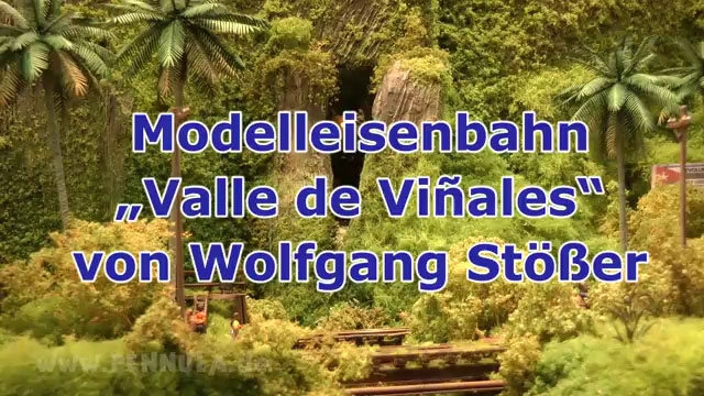 Modelleisenbahn Valle de Viñales auf Kuba von Modellbauer Wolfgang Stößer mit Gleisen von Tillig