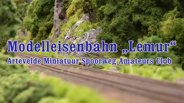 Modelleisenbahn vom Modellbahn-Club Artevelde Miniatuur Spoorweg Amateurs Club aus Gent in Belgien