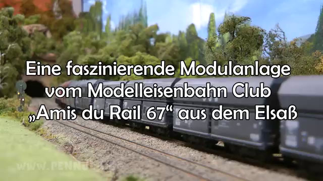 Modulanlage vom Modelleisenbahn Club „Amis du Rail 67“ aus dem Elsaß in Spur H0