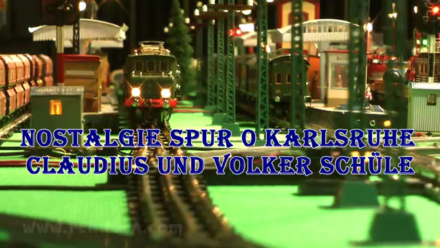 Nostalgie Spur 0 Karlsruhe - Tinplate Modelleisenbahn bzw. Teppichbahn von Claudius und Volker Schüle