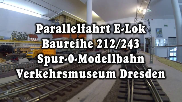 Parallelfahrt E-Lok Baureihe 212/243 Weiße Lady Spur-0 Modellbahn