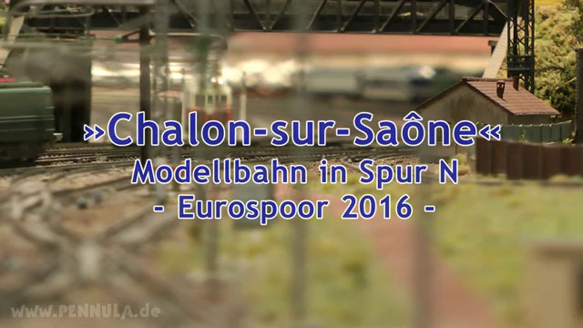 Spur N Modelleisenbahn Chalon-sur-Saône mit französischen Modellzügen