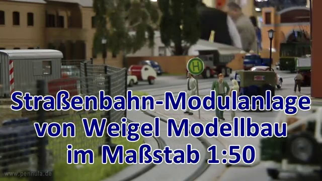 Straßenbahn Modellbahn von Weigel Modellbau bei den Busecker Spur 0 Tagen