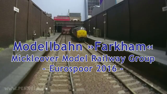 Videofahrt auf der Modelleisenbahn Farkham in Spur 00
